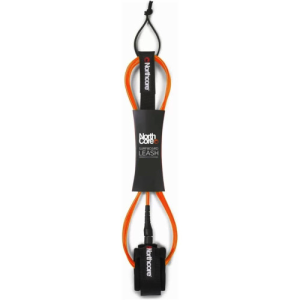 Northcore-7ft-Surfboard-Leash-6mm-Orange